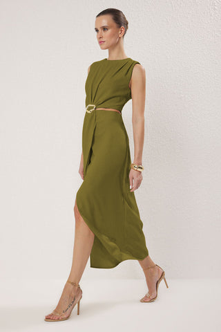 Haljine TWOSS25EL00017 - zelena