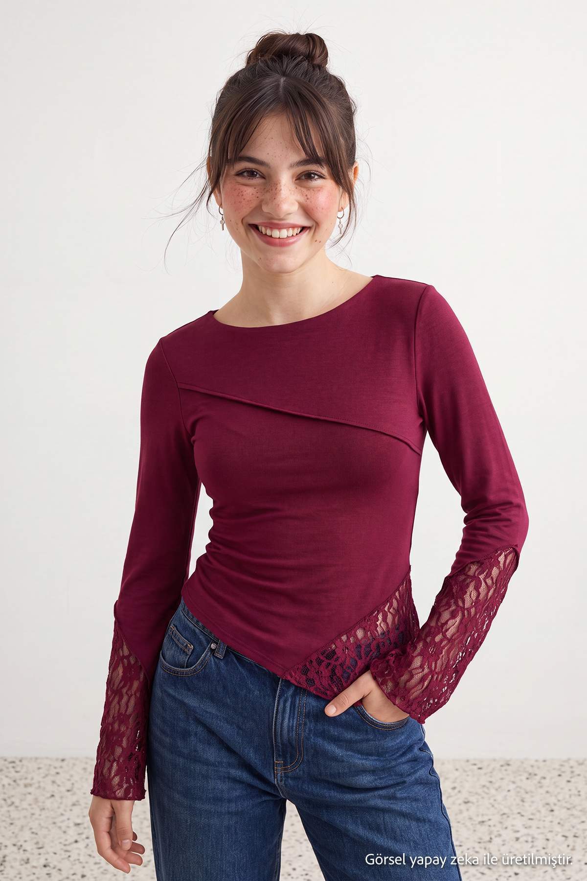 Bluze TWOAW27BZ00115 - bordo