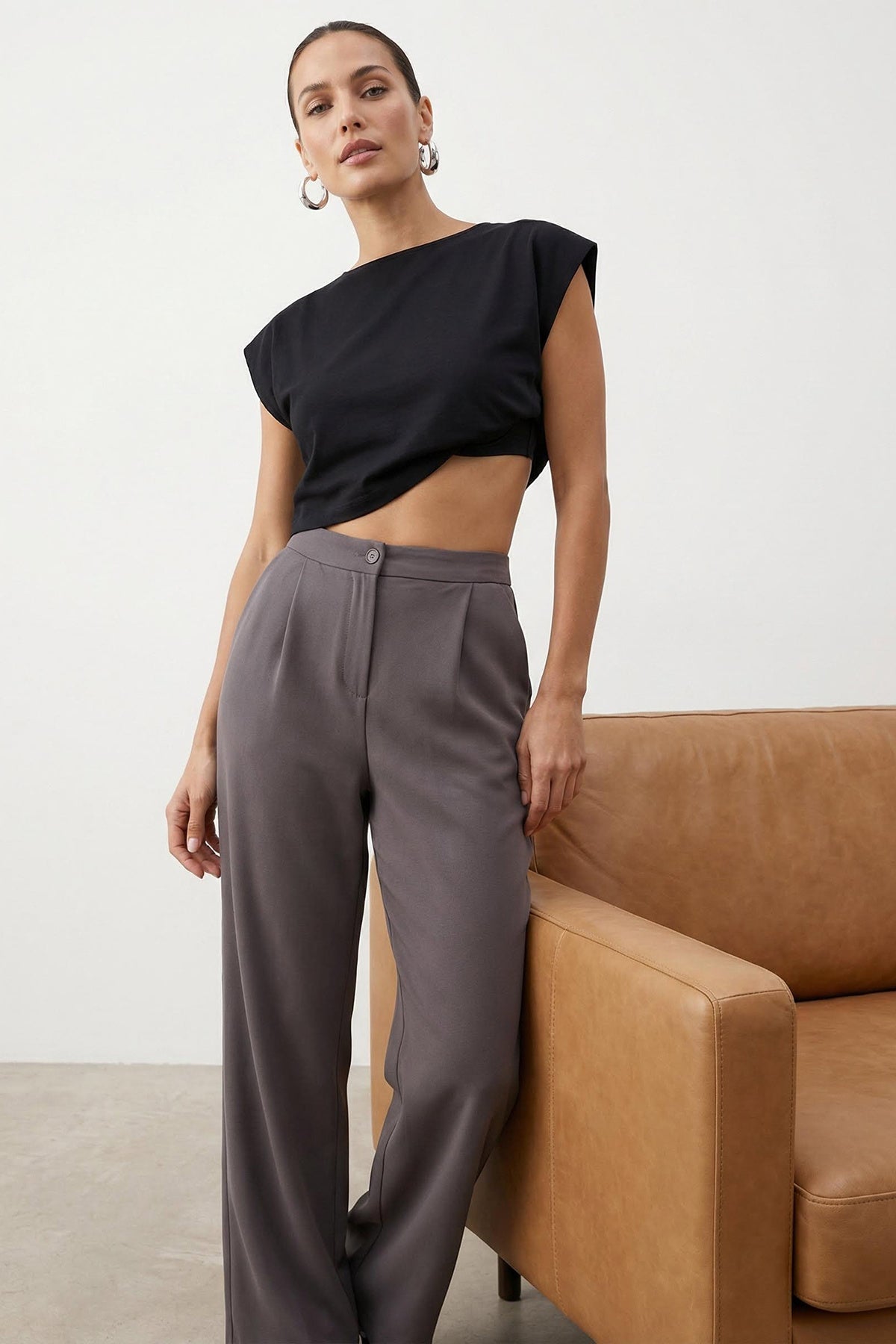 Pantalone TWOAW22PL0139 - siva [djesi-src-eaaf8856783268c1222133db98515d8f123777b1950730d9ae5752e9df5ab7e8]