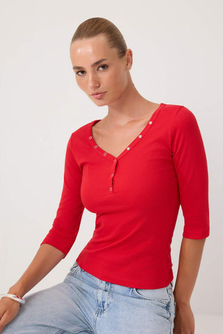 Bluze TWOSS26BZ01006 - crvena