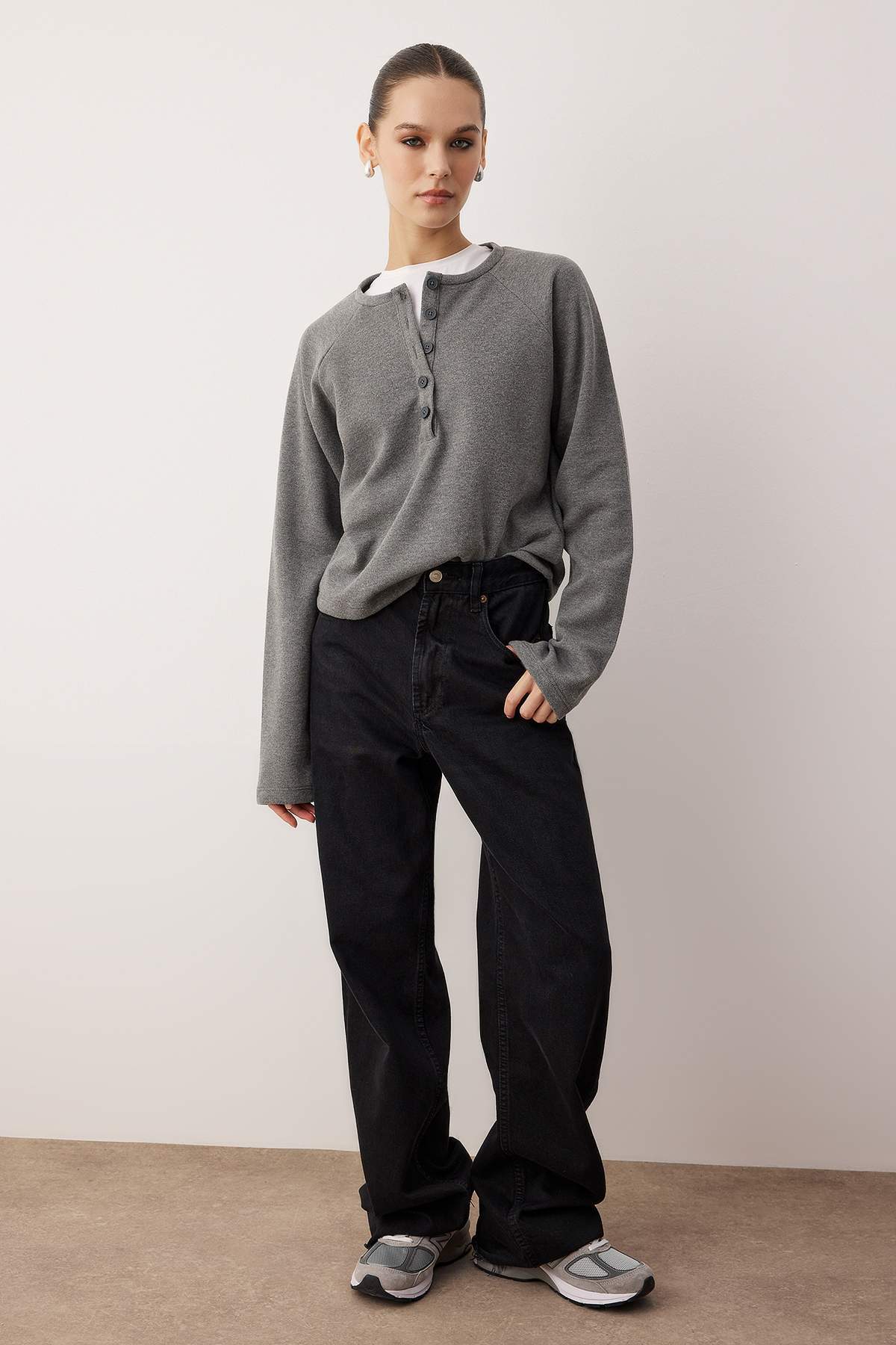 Bluze TWOAW26BZ00252 - siva