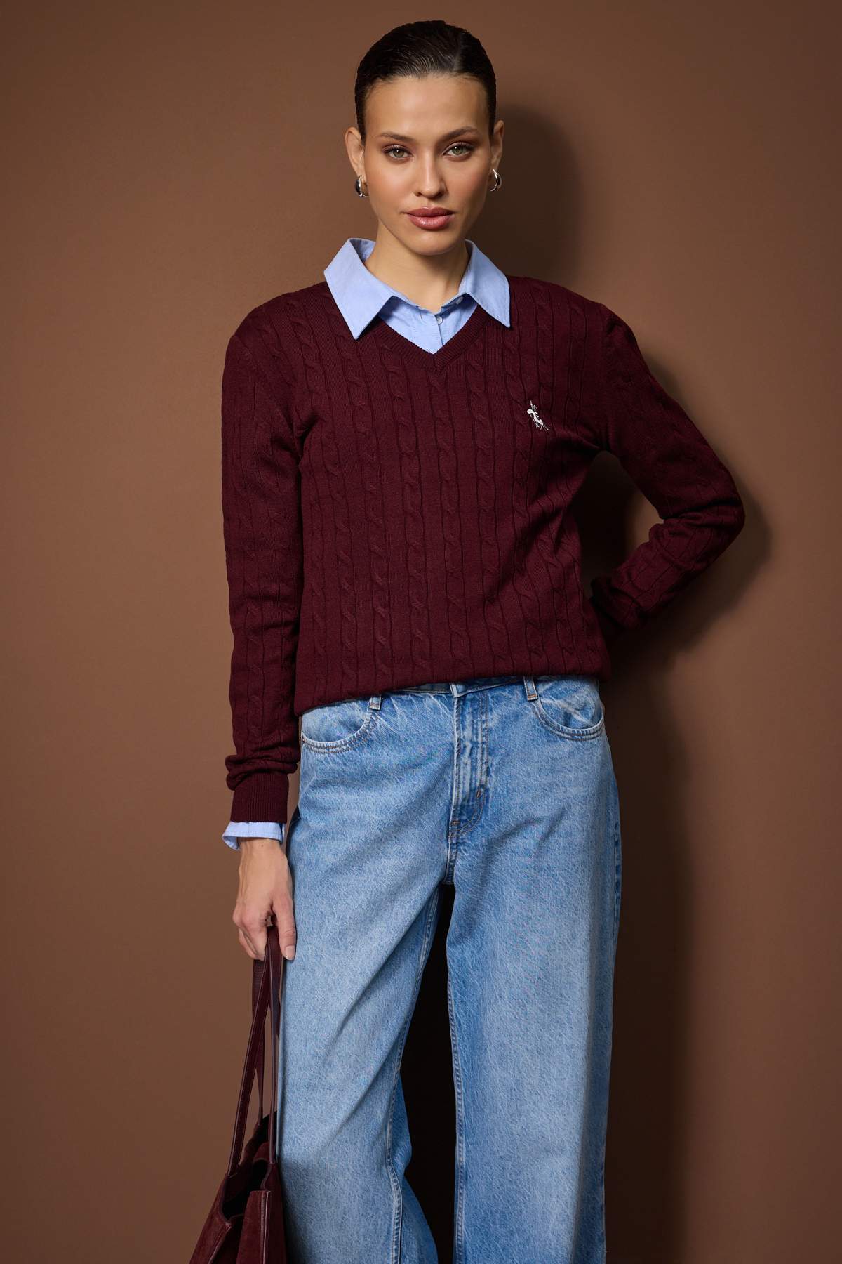 Džemper TWOAW26KZ00259 - bordo