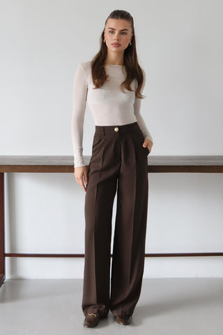 Pantalone TWOAW26PL00161 - braon [djesi-src-0ef0b216bc72e67dc5e4dfe5e7b51120cf4d55080b66e363efeffcfe40b7a554]