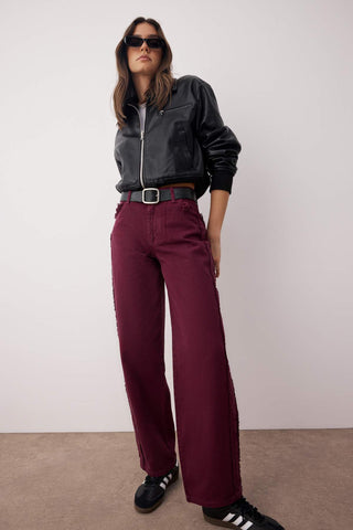 Farmerke TWOAW26JE00036 - bordo