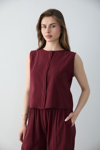 Bluze TWOSS26AU00086 - bordo