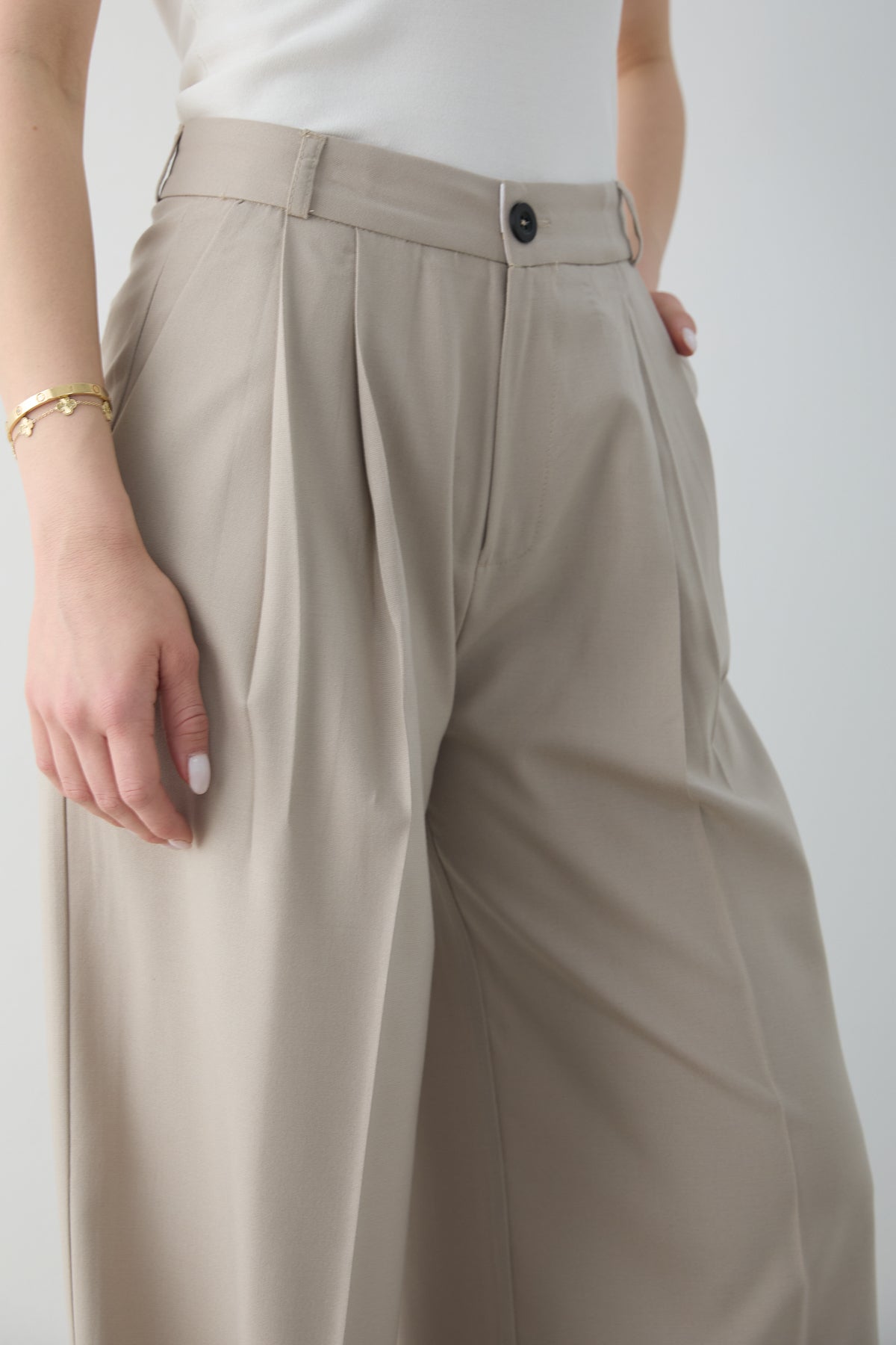 Pantalone TWOSS26PL00231 - kamen [djesi-src-0d064b4de5f9cfb84e141e653b5270788b902636bc7efb37d176ba3178e7b235]