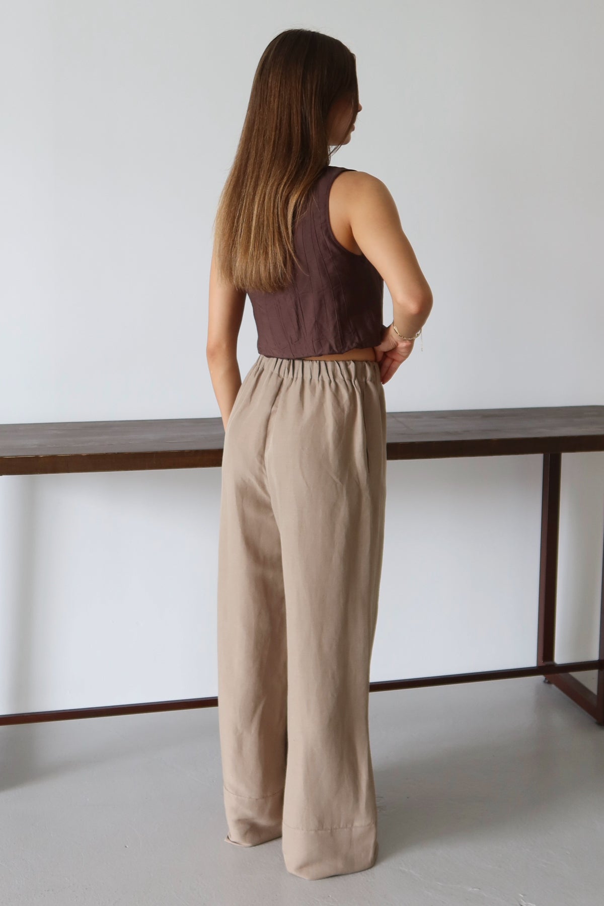 Pantalone TWOSS25PL00124 - vizon [djesi-src-9b1870dc06f6e242fb6af61d4be8ab337340e0bfabbc46926969a4d4e835c3c3]