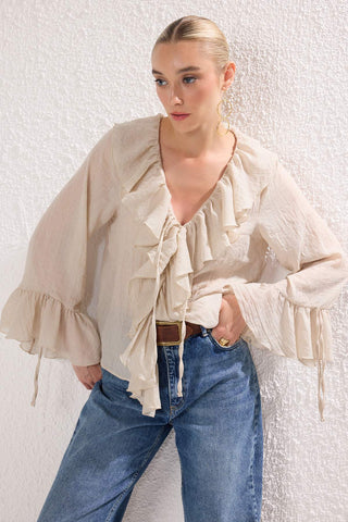 Bluze TWOSS25BZ00551 - bež