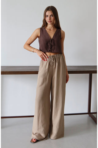 Pantalone TWOSS25PL00124 - vizon [djesi-src-f4e87ef5deabe052f93b2f932636b6834bbb789ea0d623b96c9b87d610aba60f]