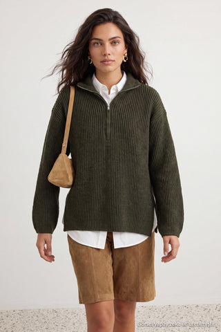 Džemper TWOAW24KZ01119 - khaki