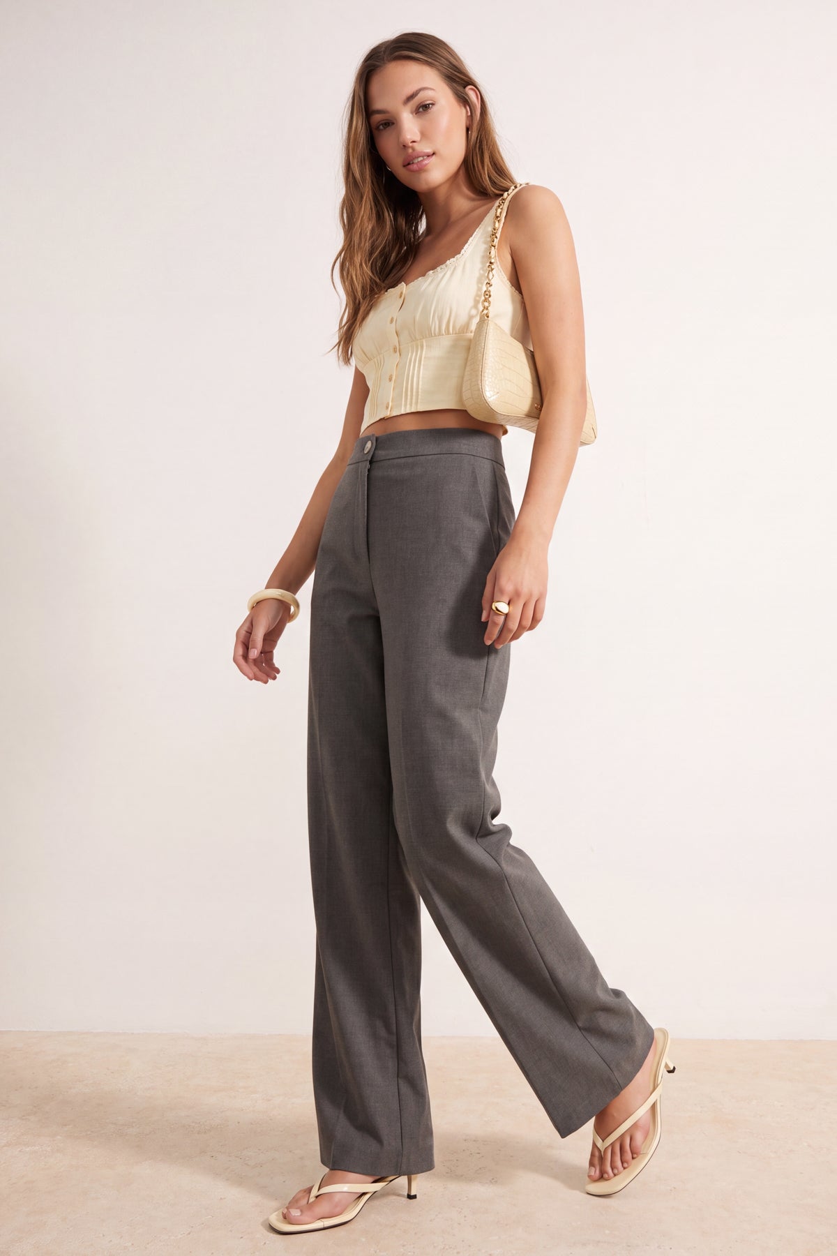 Pantalone TWOAW24PL00227 - siva [djesi-src-377f4b02b8e5127aae91337054f830971213acfd437c46c0b1d987ae09e034bf]