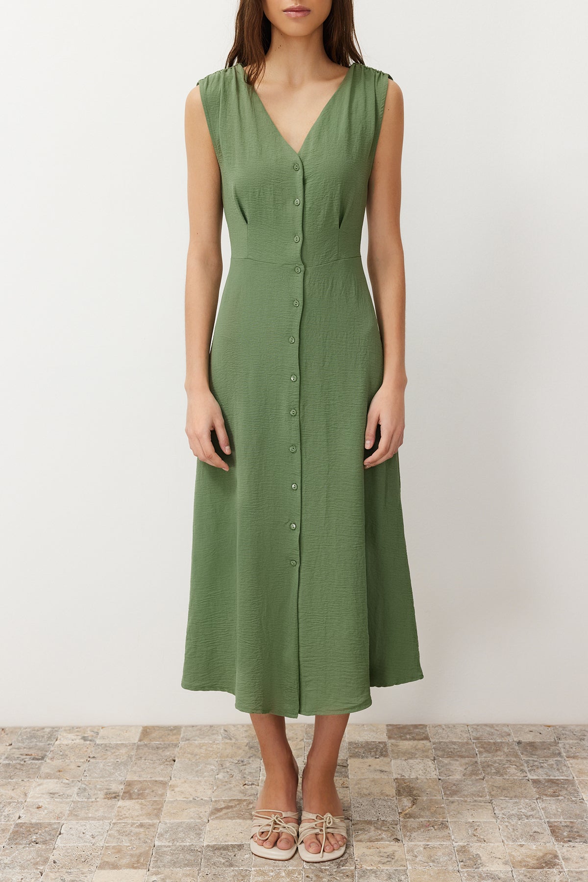 Haljine TWOSS24EL00442 - khaki