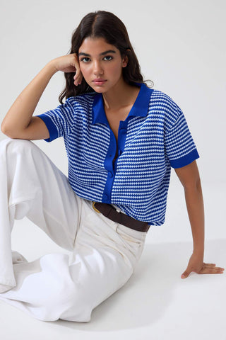Bluze TWOSS25BZ00183 - kraljevsko plava