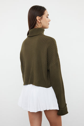 Džemper TWOAW22KZ0223 - khaki