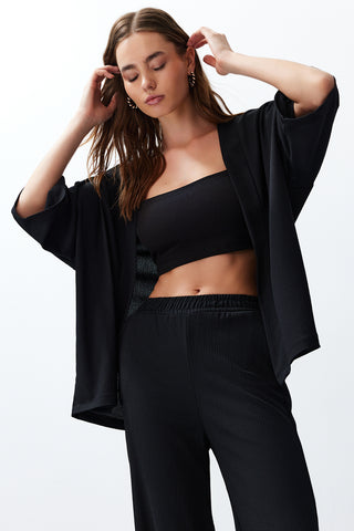 Pantalone TWOSS24AU00091 - crna