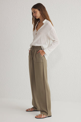 Pantalone TWOSS25PL00010 - khaki [djesi-src-76f7590a4c3155de764b08e088c7545af040671d5b3e6d5e38c3cddf402328b7]