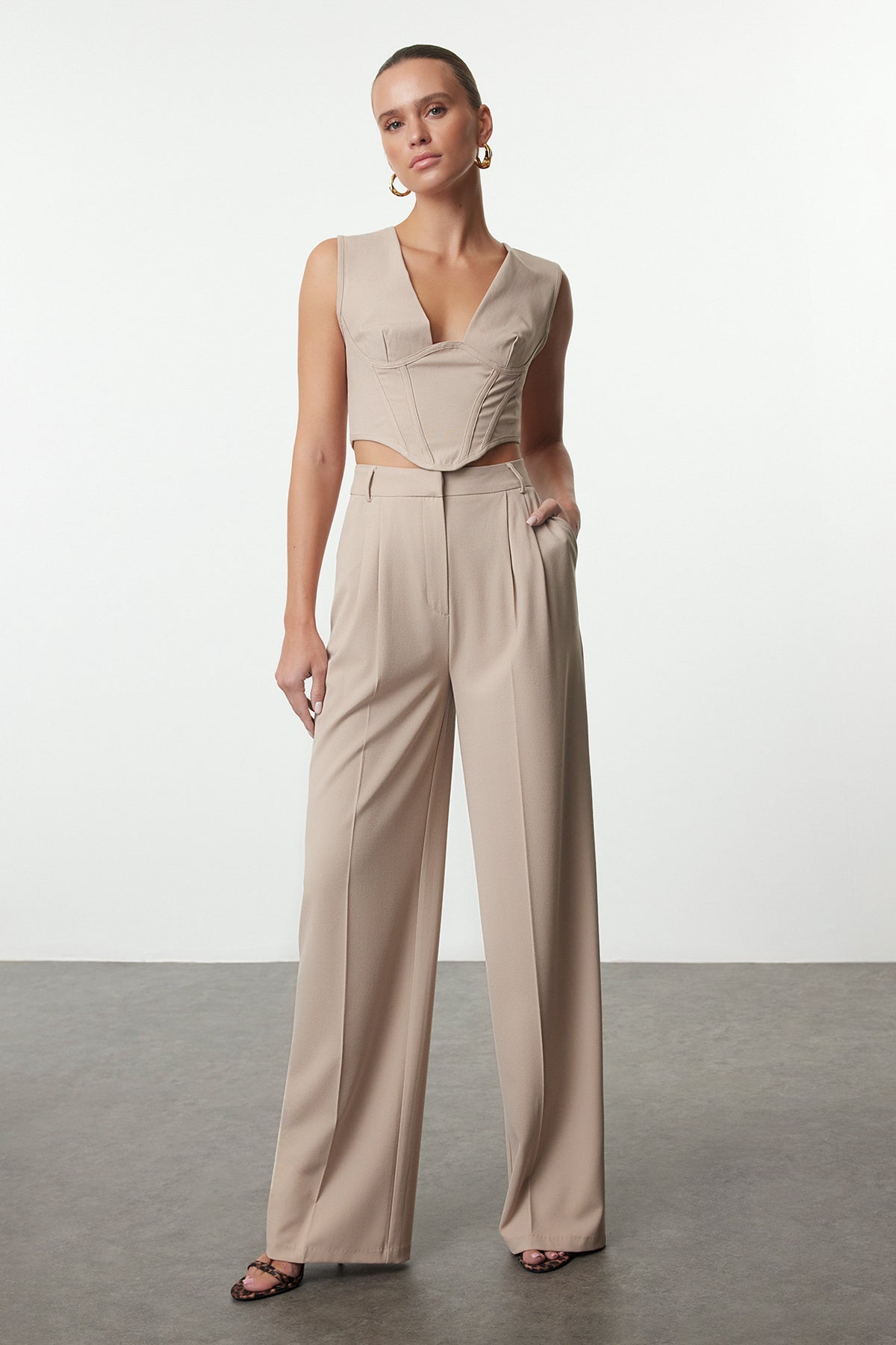 Pantalone TPRAW23PL00016 - kamen [djesi-src-4e51750aa0aa5e22a83af7e5c50b0114f47eba46d7becfa1f2306ba402c8c42a]