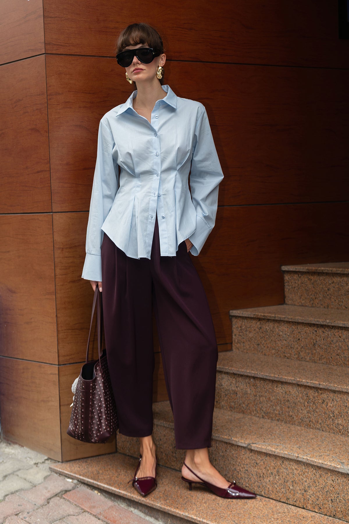 Pantalone TWOSS25PL00126 - šljive [djesi-src-26c2c50eb8292a6cb243766ebf0925c2862f1d54cb2699700da3f586adc11e90]