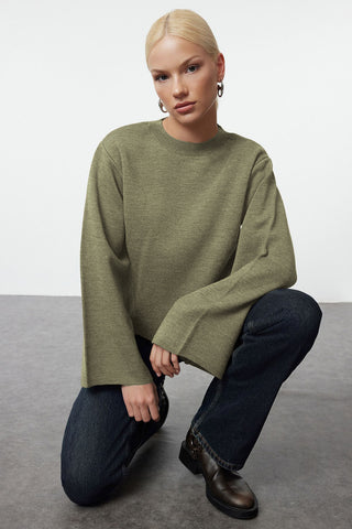 Džemper TWOAW25KZ00313 - khaki