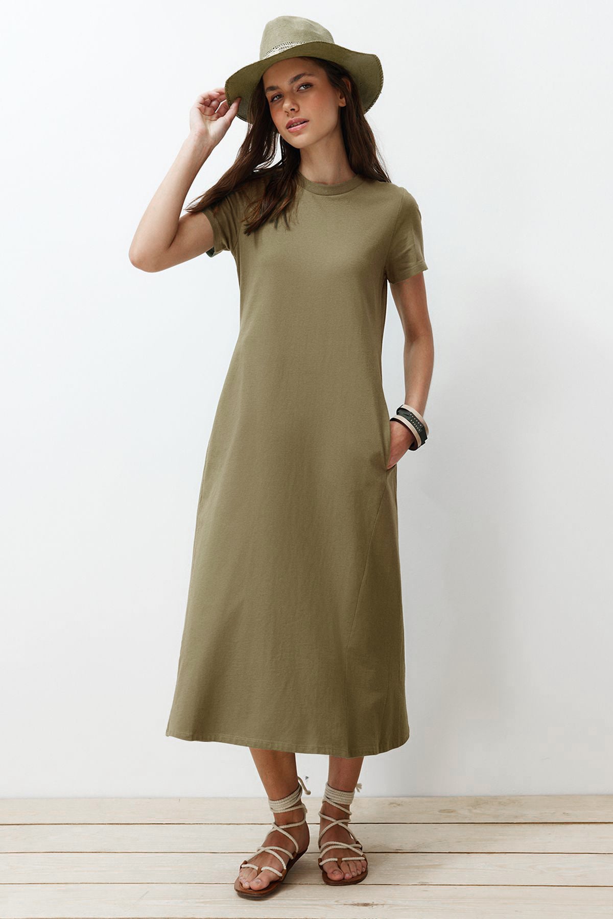 Haljine TWOSS24EL00169 - khaki