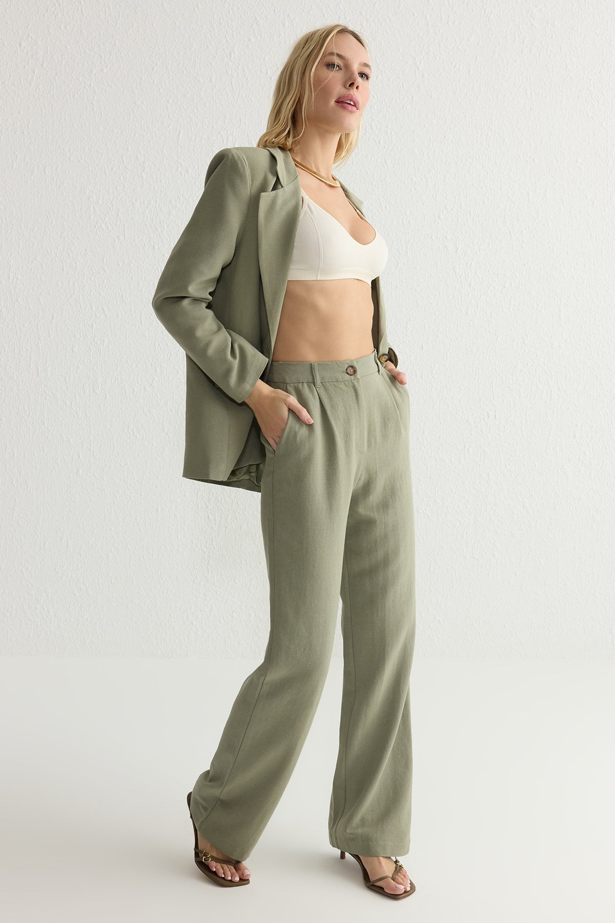 Pantalone TWOSS25PL00018 - khaki [djesi-src-1d19e556a53bd54d8e0bb9e92bb678f7909ac0aa1fe8e4ff87545b06a733b991]