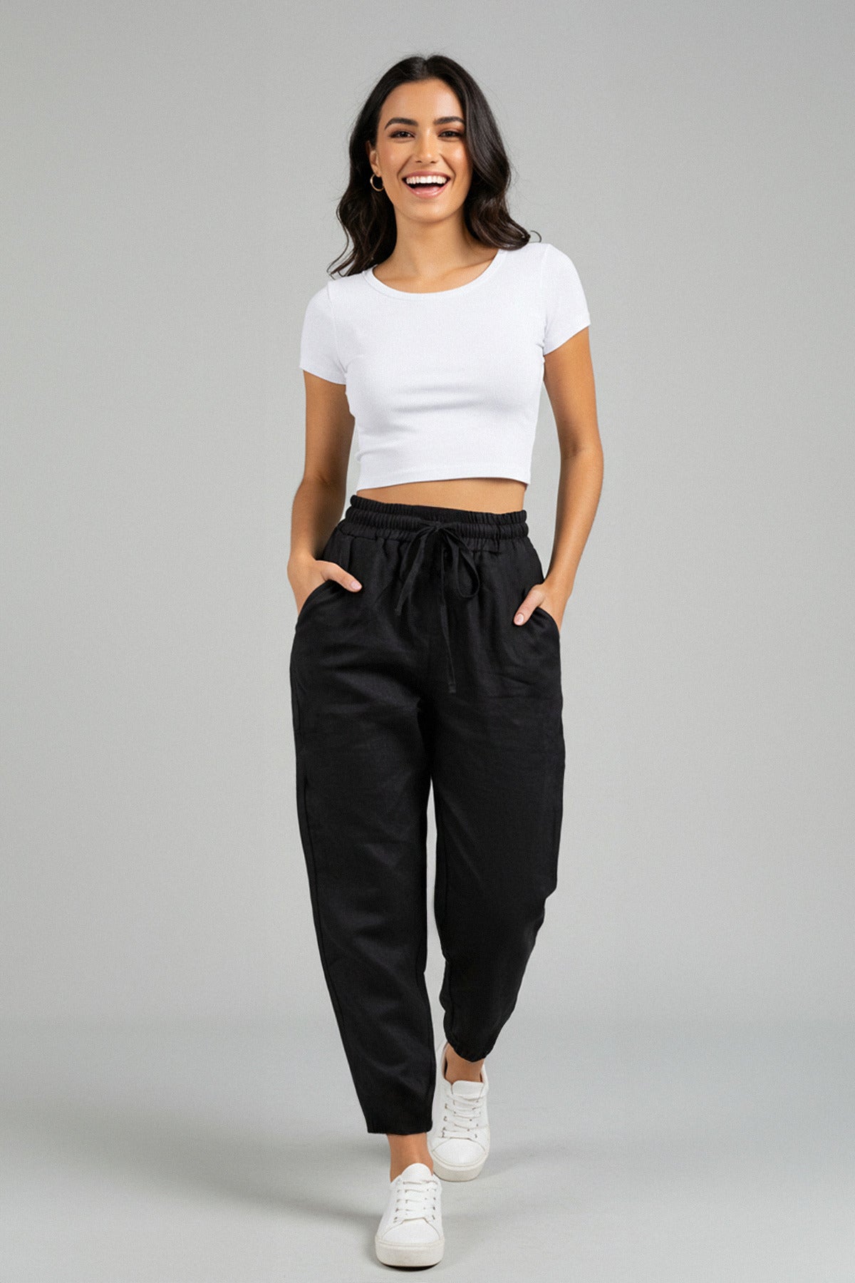 Pantalone TWOSS25PL00027 - crna [djesi-src-abd826d0e277be9b6ceb6ba18e3ec90609dacdf0ba894958b7640665ea99abab]