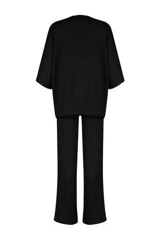 Pantalone TWOSS24AU00091 - crna