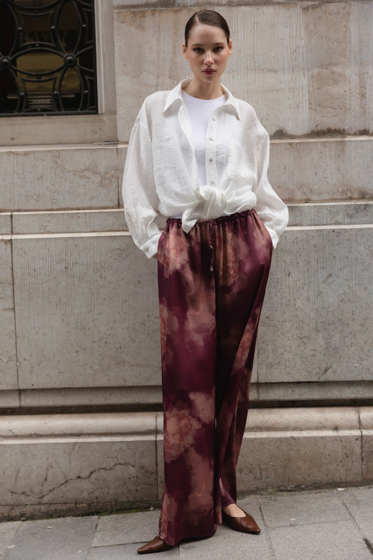 Pantalone TWOSS26PL00230 - šljive [djesi-src-3d8655ab54b29e292c14b82c43e8f59925de2592627bec8dfa97f76898a756f8]