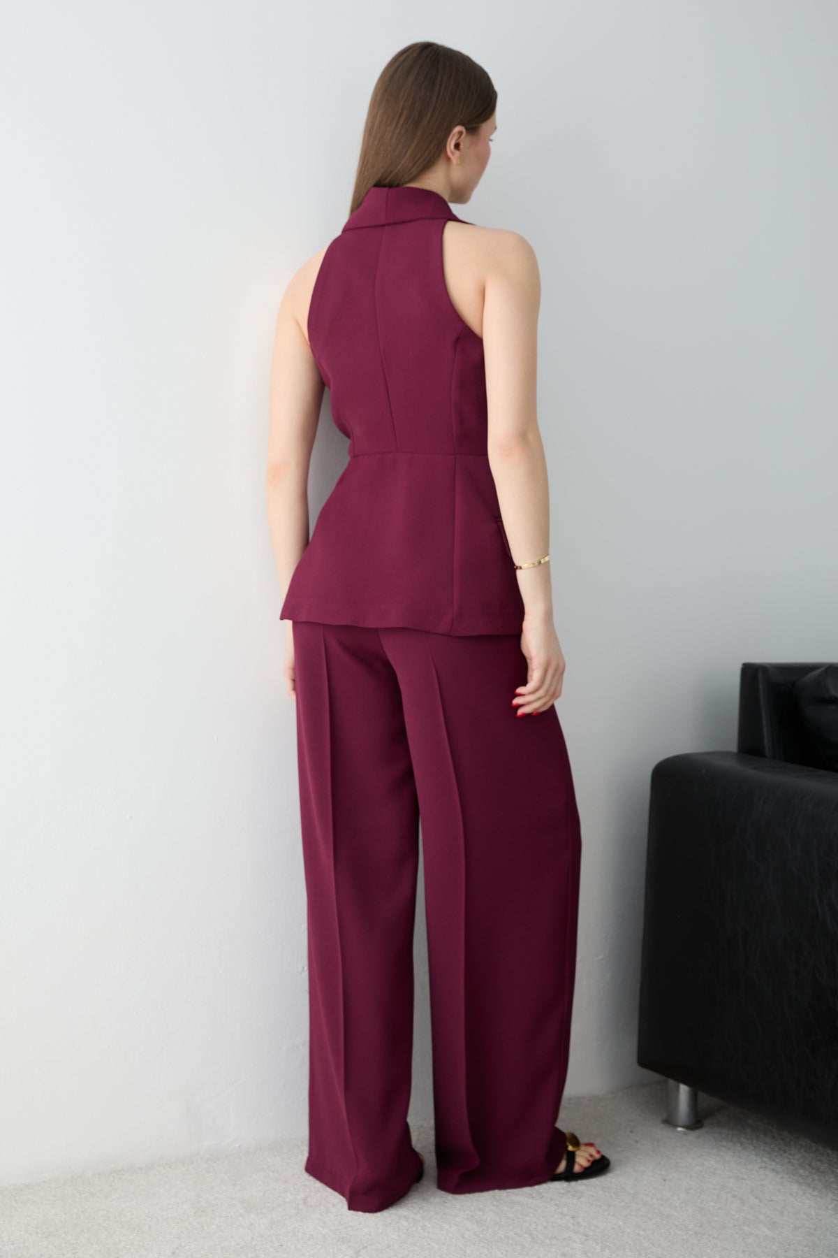Pantalone TWOSS26AU00185 - bordo