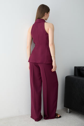 Pantalone TWOSS26AU00185 - bordo