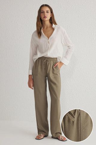 Pantalone TWOSS25PL00010 - khaki [djesi-src-c6a5dbe94ac850fd83982670d26ef19c5e100cd42226f84033f017546add5f3f]