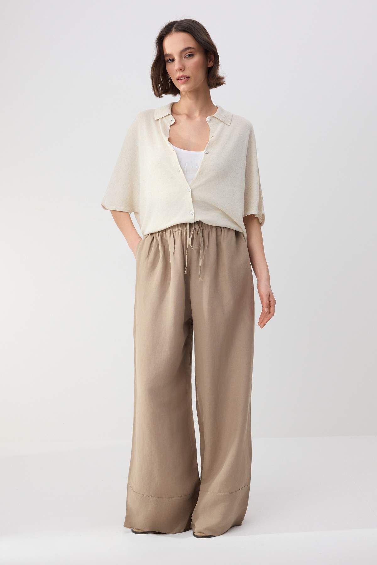 Pantalone TWOSS25PL00124 - vizon [djesi-src-ca375eae04a6fd3c92e4c673246f24df0cbf90aaf43e7770d4e694442cd1d02f]