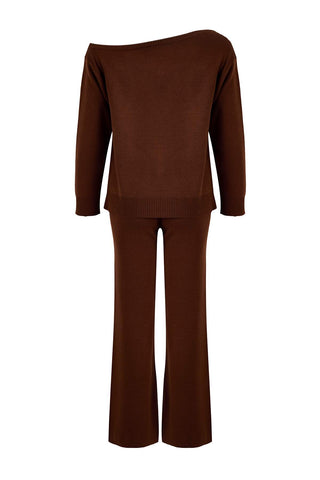 Pantalone TWOAW26AU00043 - braon