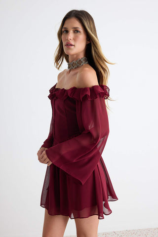 Haljine TPRSS23EL00096 - bordo