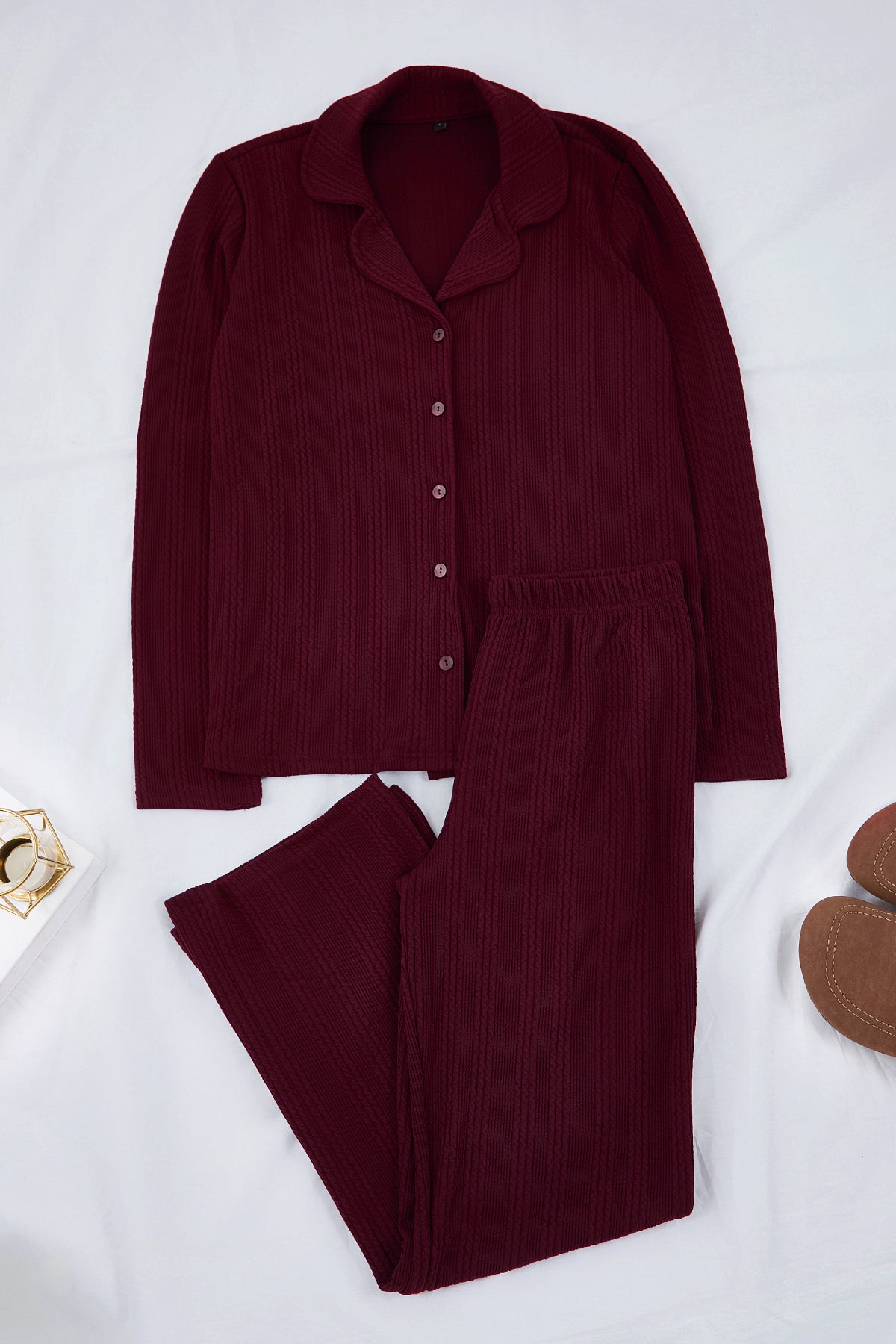Pidžama THMAW26PT00093 - bordo [djesi-src-259b444e5b99e64e9eba55529776c00a95451f7f0491278338fa78fdabcedaf8]