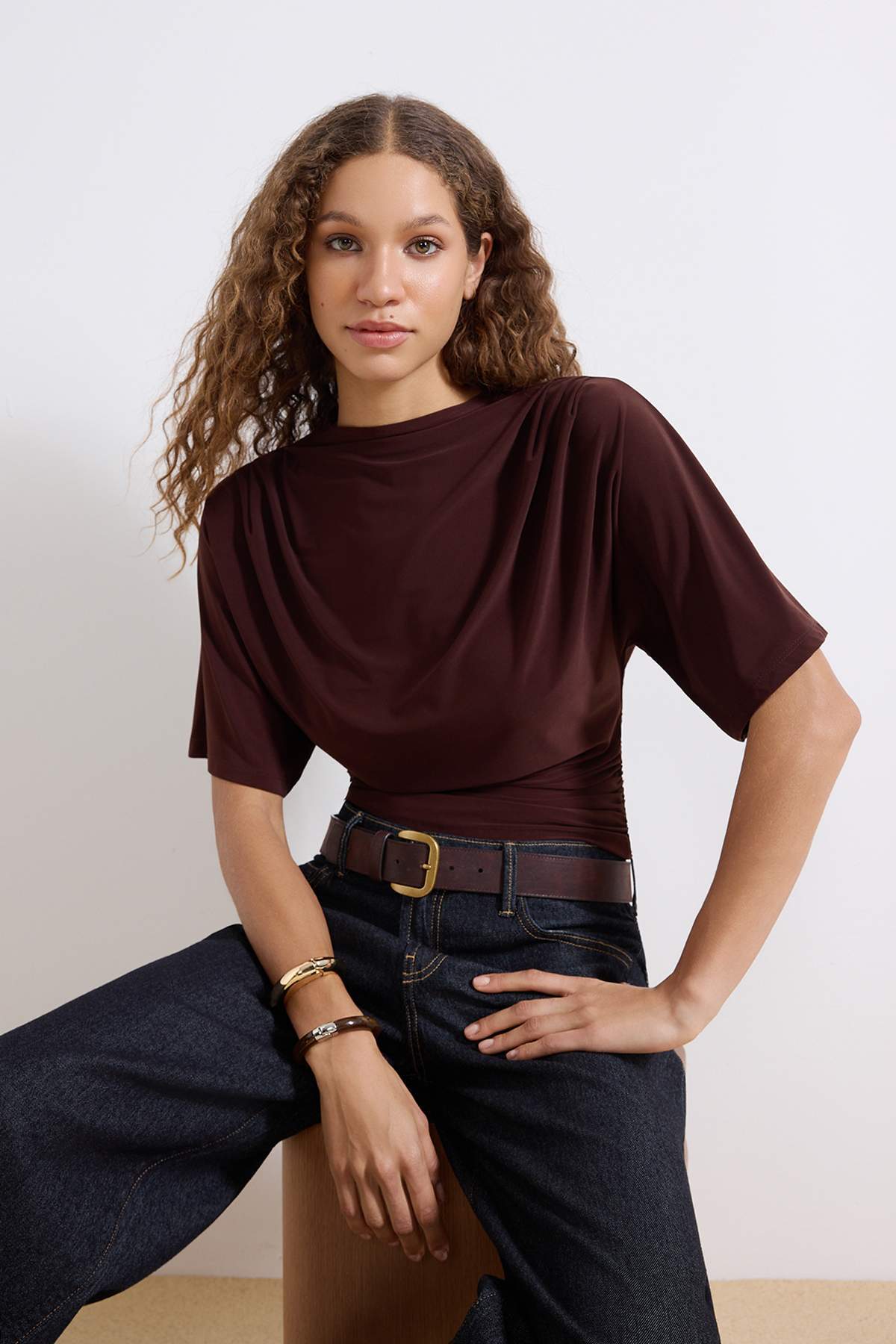 Bluze TWOSS26BZ00020 - braon