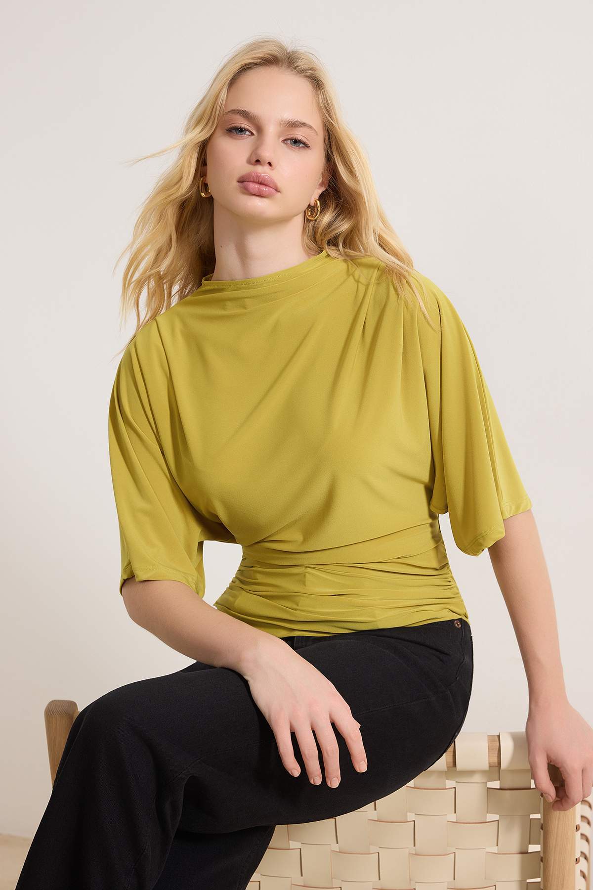 Bluze TWOSS26BZ00020 - zelena