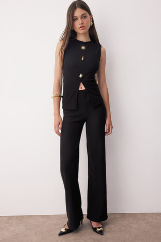 Pantalone TWOAW26AU00083 - crna