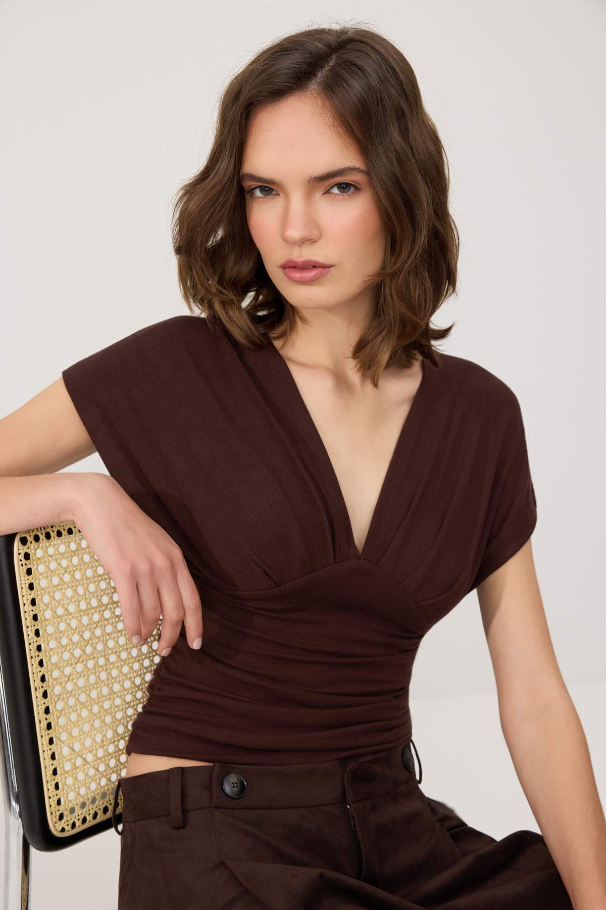 Bluze TWOSS25BZ00605 - braon