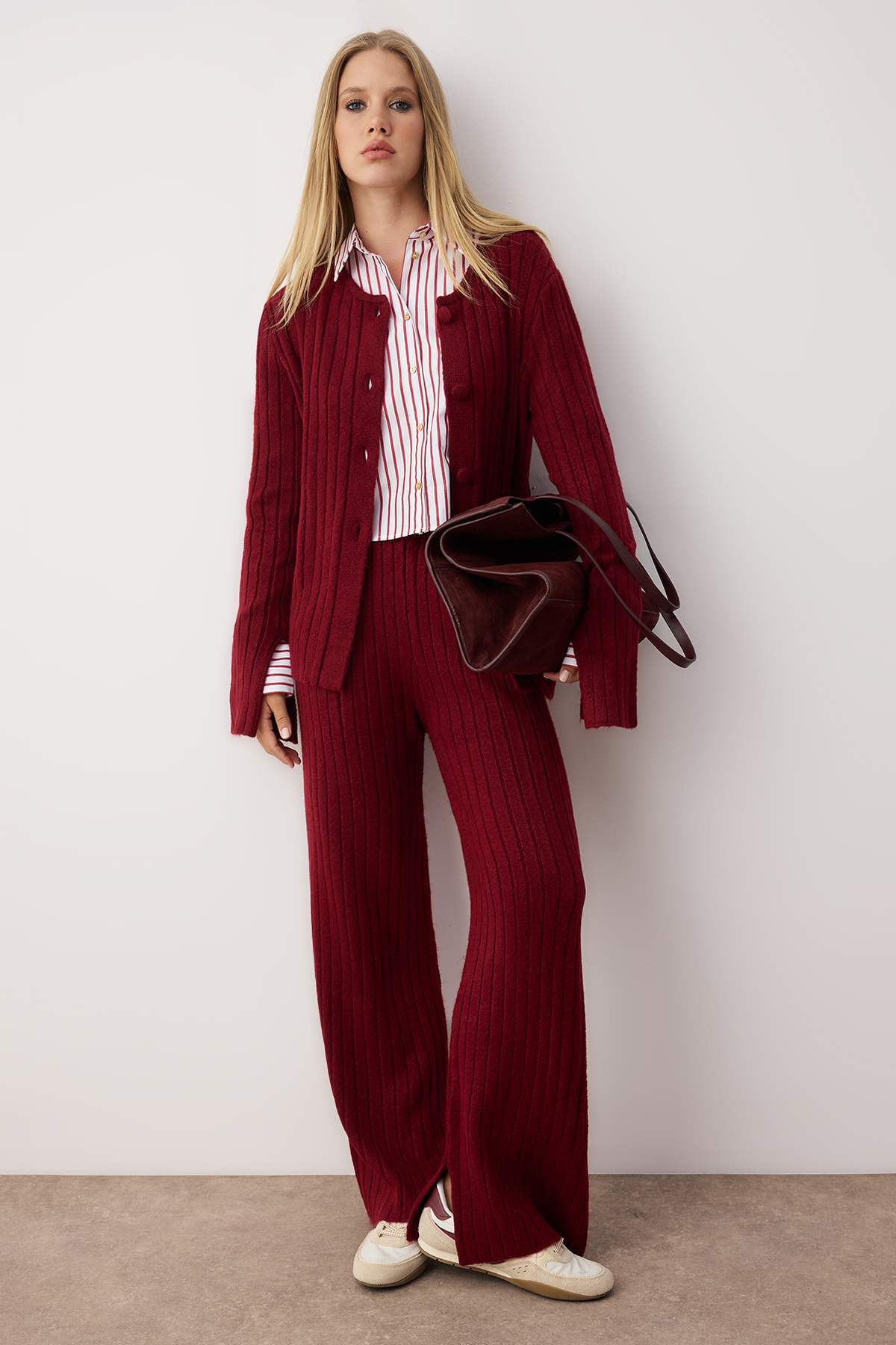 Pantalone TWOAW26AU00004 - bordo