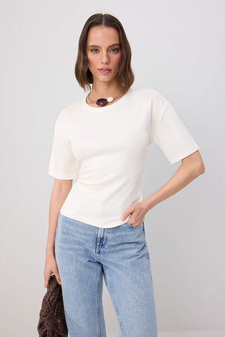 Majice TWOSS26TS00317 - ekru [djesi-src-0c6da700d889bd29647d8f10f2e78f3d6b5b31a54be9f685a1a6fcc3112f3802]