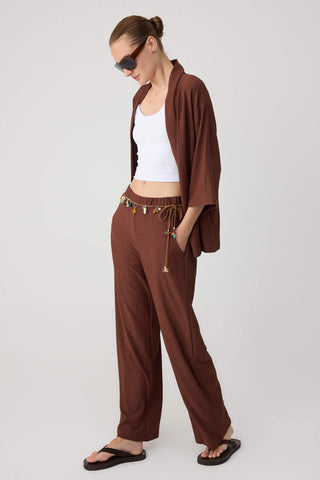 Pantalone TWOSS24AU00091 - braon