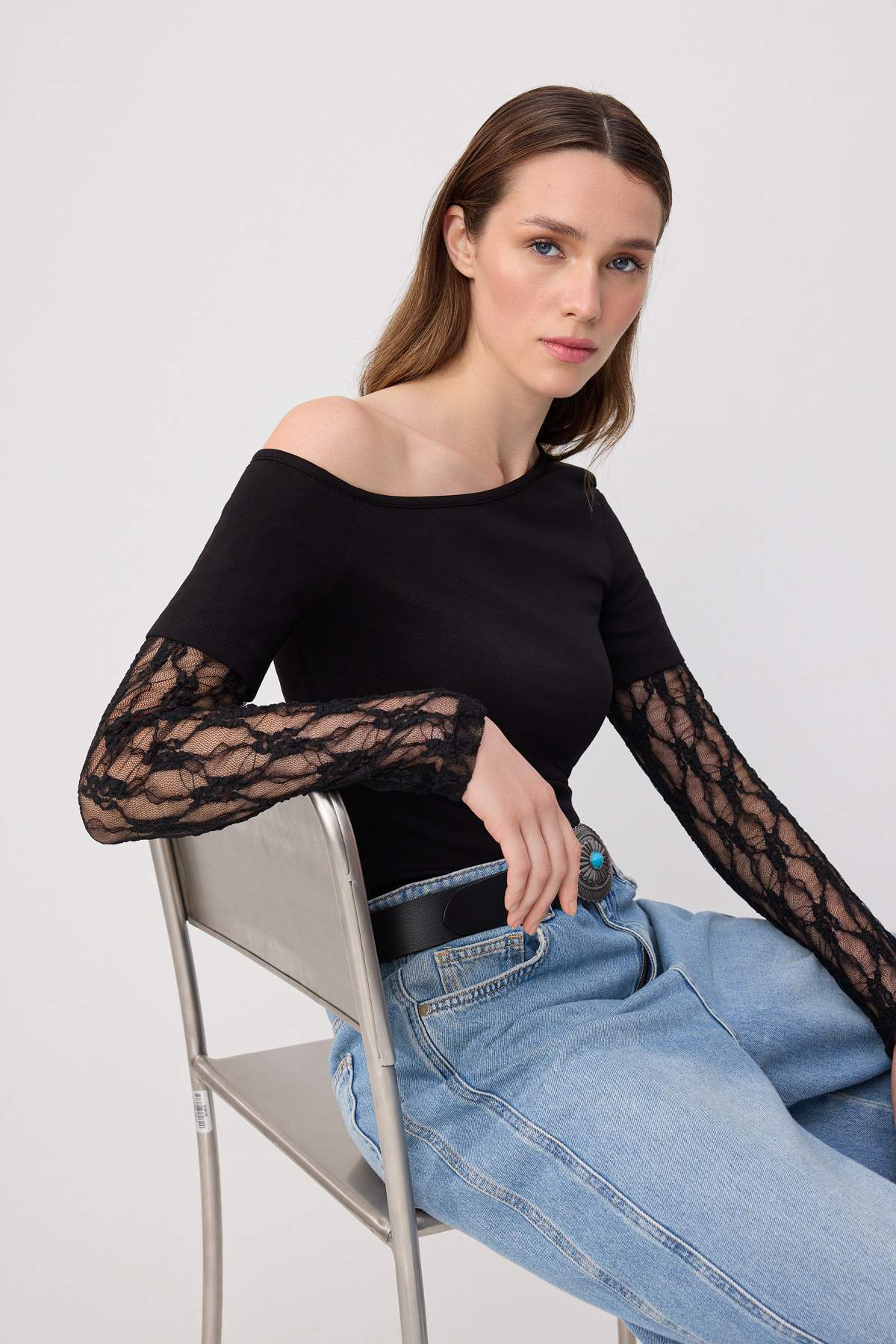 Bluze TWOSS26BZ01008 - crna