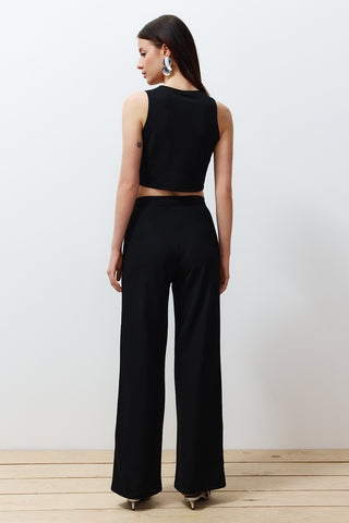 Pantalone TWOSS24AU00017 - crna