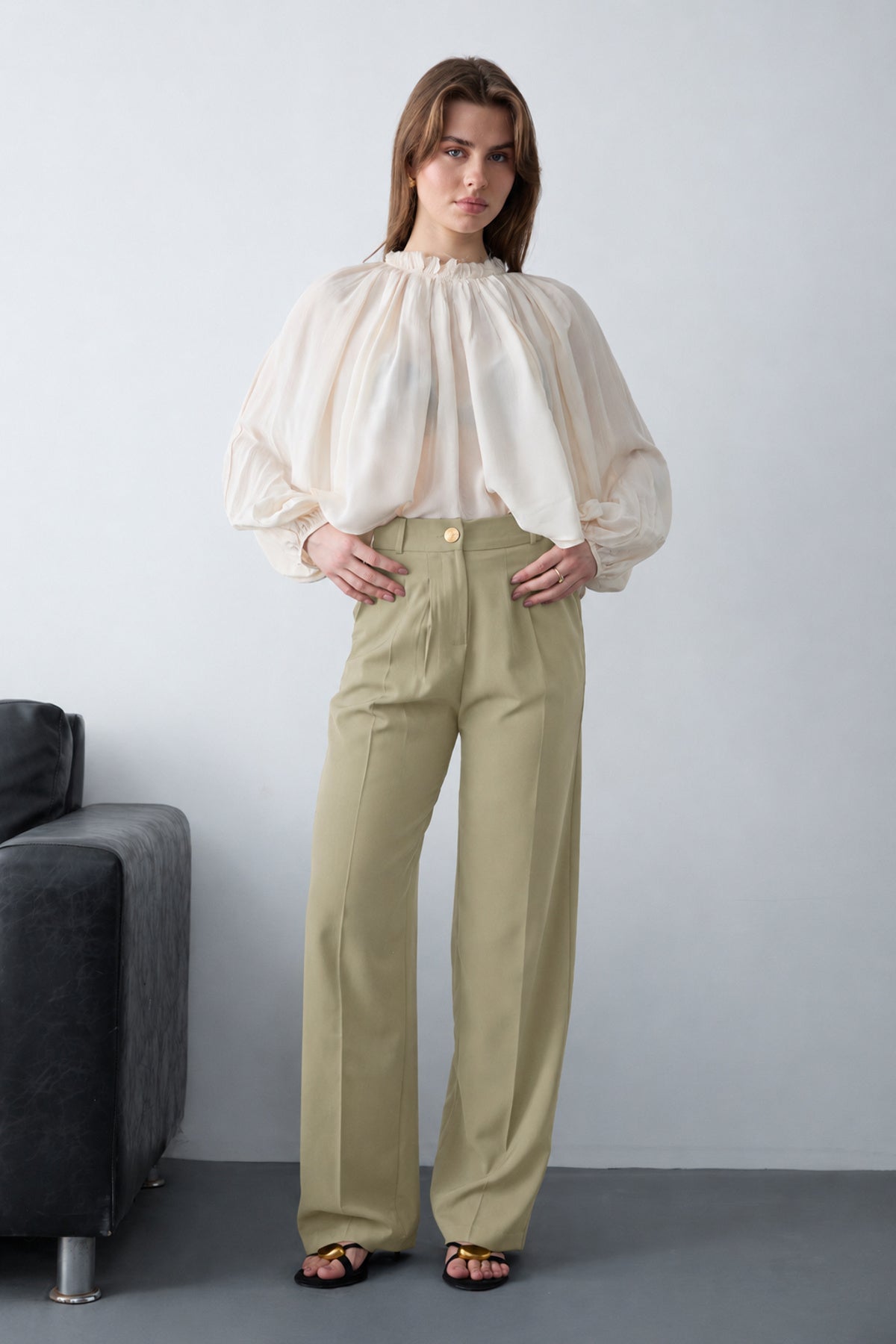 Pantalone TWOAW26PL00161 - khaki [djesi-src-1df090b51222f49e7de4df8df6dd1a66426a3e2cf44af076b77a25b85218b8a1]