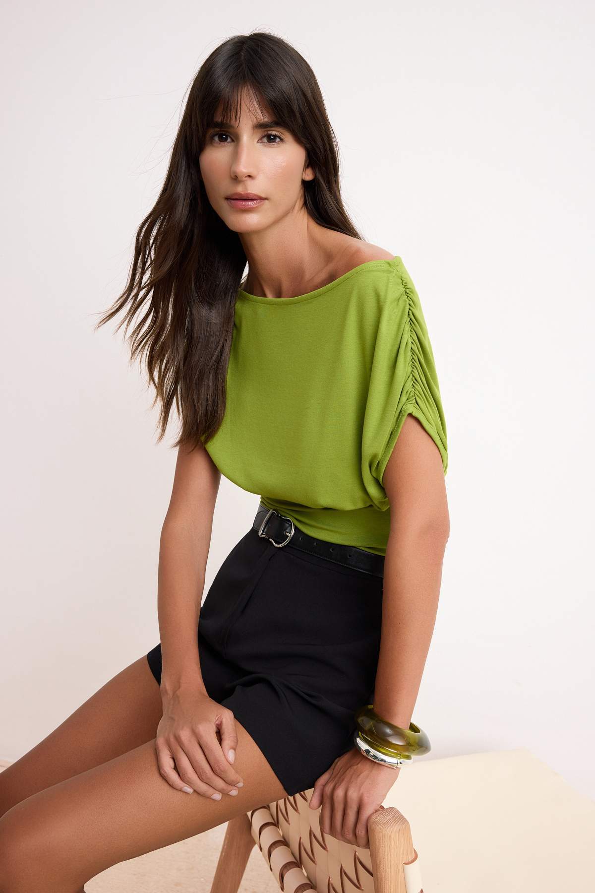 Bluze TWOSS26BZ00462 - zelena
