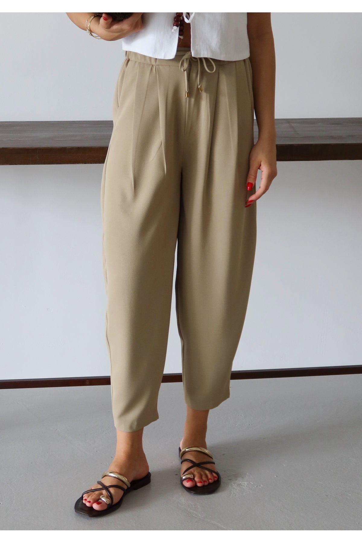 Pantalone TWOSS25PL00126 - khaki [djesi-src-fbeddf1c2992f5d33eef7b943ce522adc23a2cfde7e5b83c16debf8800db1902]