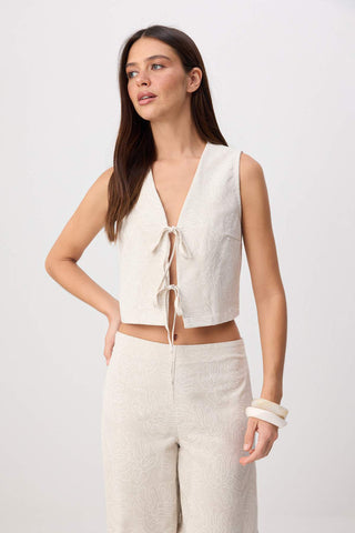 Pantalone TWOSS26AU00173 - bež