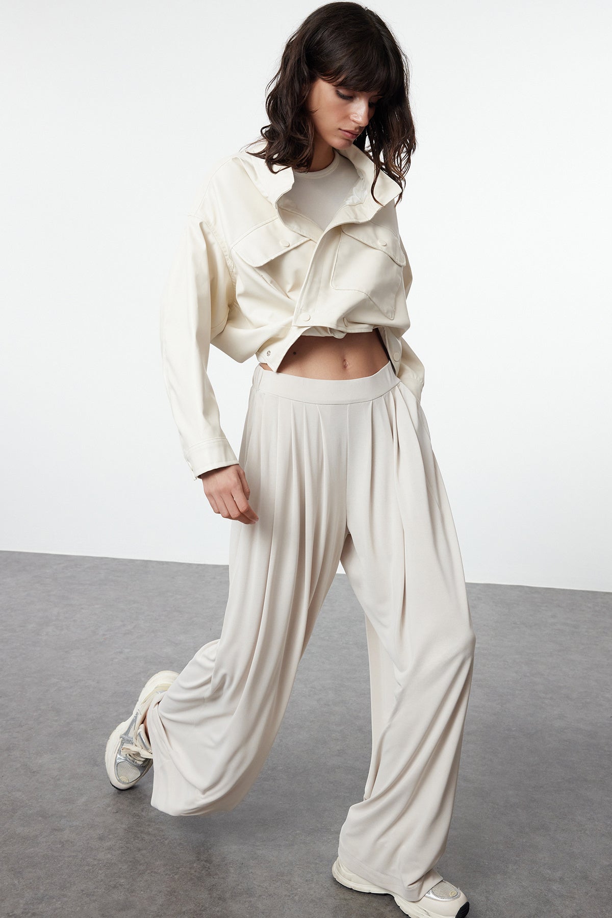 Pantalone TWOAW25PL00073 - kamen [djesi-src-fef4a5c485c687f559f88c16fb0317f7b0cd58e5e88b6a15dd2302de4db9c587]
