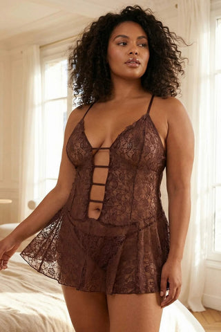 Babydoll spavaćica TBBAW26DH00002 - braon [djesi-src-e61d36d1e0623a832ef940764514e8224acd4b8f4dd236be51b0293ec9b7b882]